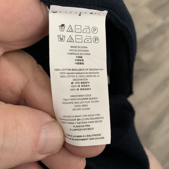 Michael Kors Sweater Mens XL 1/4 Zip Pullover Blue Tight Knit Nylon Shoulders - Picture 4 of 6